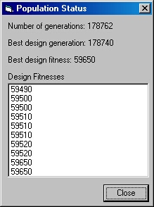 Land Design Evolver Population Status