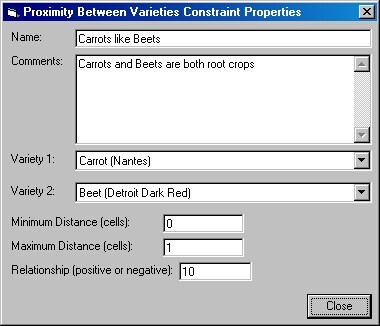 Land Design Evolver Proximity Constraint