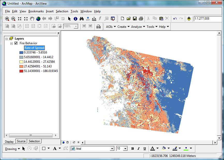 RMS Rate of Spread Map