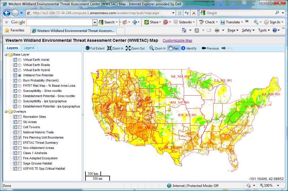 WWETAC GeoServer and OpenLayers Map